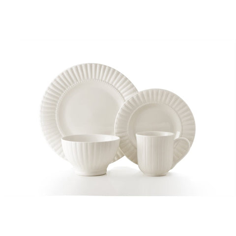 VAJILLA 16 PIEZAS MAISON WHITE