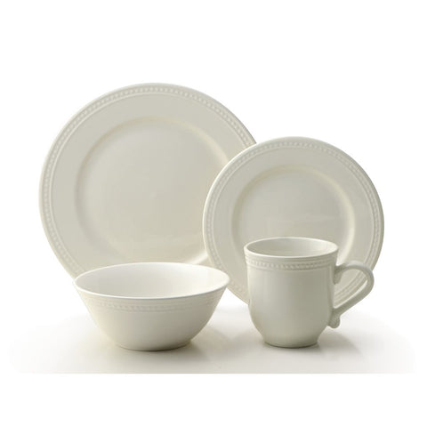 VAJILLA 16 PIEZAS PEARLINA WHITE