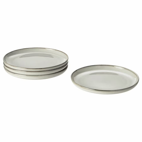 PLATO POSTRE ORGANIC GRIS 19 CM