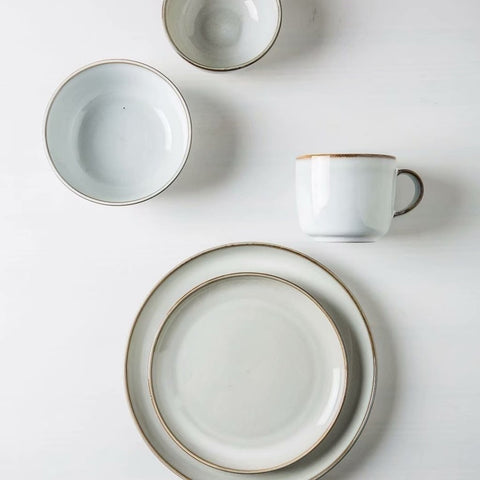 PLATO LLANO ORGANIC GRIS 25 CM
