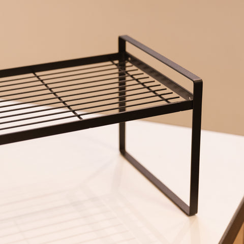 ESTANTE ORGANIZADOR METAL FIJO NEGRO