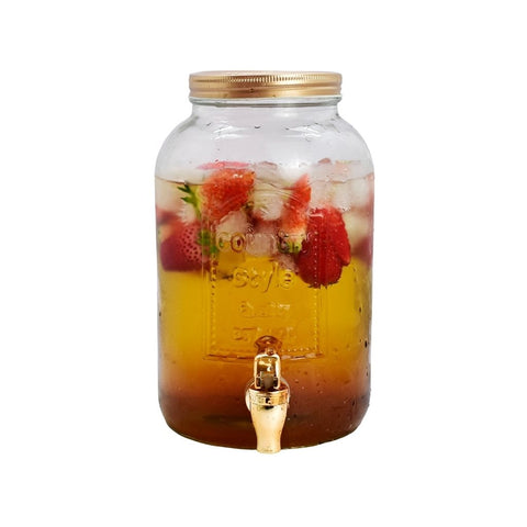 DISPENSADOR VIDRIO CON CANILLA 3500 ml