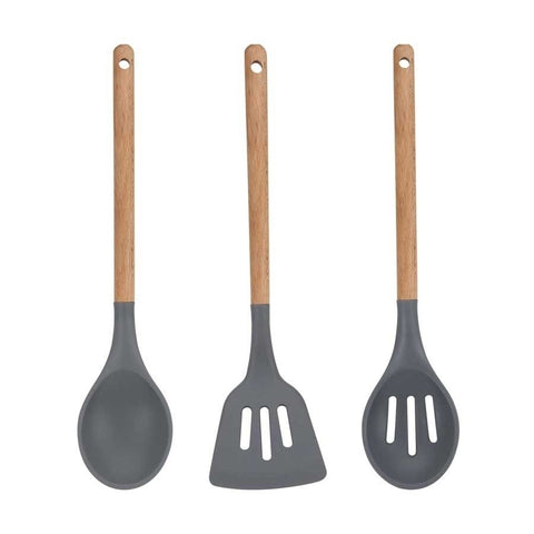 SET DE MENAJE SILICONA GRIS