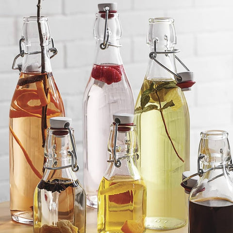 BOTELLA VIDRIO TAPA BROCHE