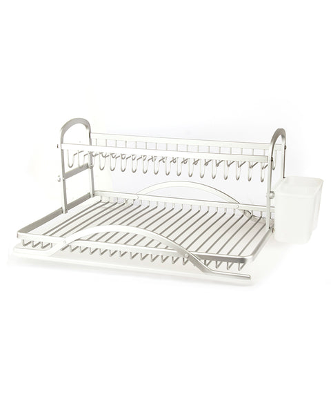 ESCURREPLATOS 2 NIVELES ALUMINIO 50X38X22