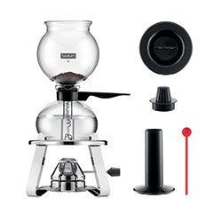 CAFETERA PEBO VACUUM CON QUEMADOR ACERO