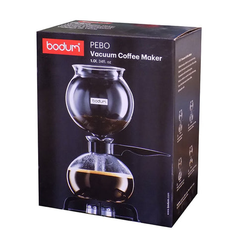 CAFETERA PEBO VACUUM CON QUEMADOR ACERO