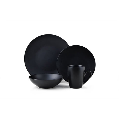 VAJILLA 16 PIEZAS MONO BLACK
