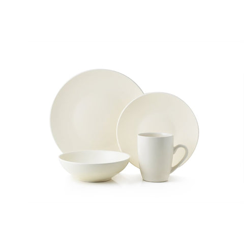 VAJILLA 16 PIEZAS MONO WHITE