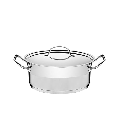CACEROLA TRAMONTINA PROFESIONAL ACERO INOX. CON ASA