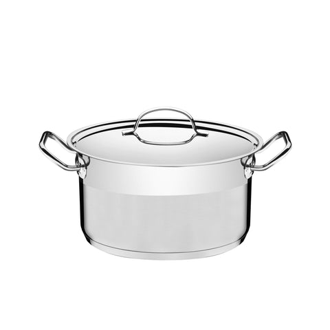 CACEROLA TRAMONTINA PROFESIONAL ACERO INOX. CON ASA
