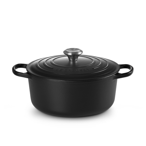 OLLA COCCOTE LE CREUSET HIERRO ESMALTADO NEGRO (FRANCIA)