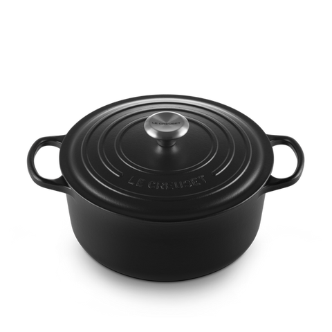 OLLA COCCOTE LE CREUSET HIERRO ESMALTADO NEGRO (FRANCIA)
