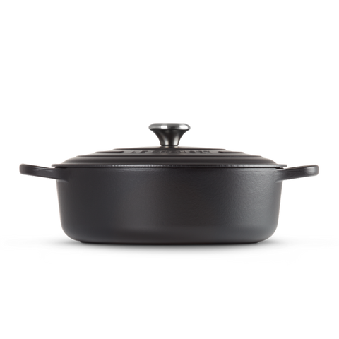 OLLA LE CREUSET HIERRO ESMALTADO NEGRO 30 CM (FRANCIA)