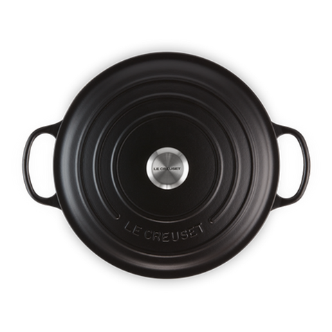 OLLA LE CREUSET HIERRO ESMALTADO NEGRO 30 CM (FRANCIA)