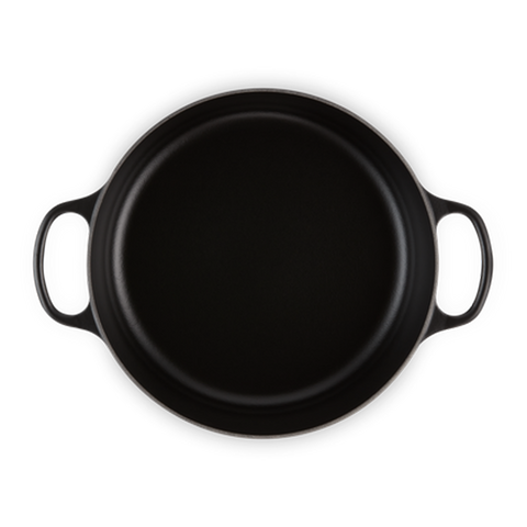 OLLA LE CREUSET HIERRO ESMALTADO NEGRO 30 CM (FRANCIA)
