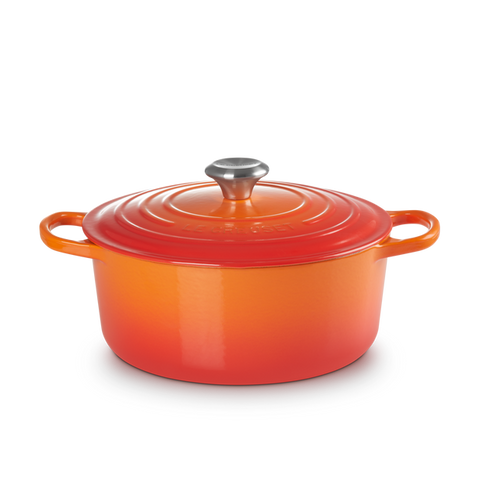 OLLA COCCOTE LE CREUSET HIERRO ESMALTADO VOLCÁNICO 24 CM (FRANCIA)