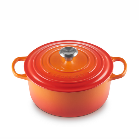 OLLA COCCOTE LE CREUSET HIERRO ESMALTADO VOLCÁNICO 24 CM (FRANCIA)