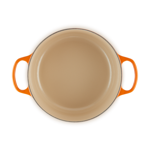 OLLA COCCOTE LE CREUSET HIERRO ESMALTADO VOLCÁNICO 24 CM (FRANCIA)